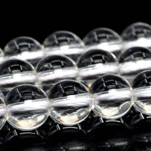 Crystal Clear Quartz Beads Brazil Grade AAA Genuine Natural Gemstone Round Loose Beads 4MM 6MM 8MM 10MM 12MM Bulk Lot Options | Natural genuine round Gemstone beads for beading and jewelry making.  #jewelry #beads #beadedjewelry #diyjewelry #jewelrymaking #beadstore #beading #affiliate #ad