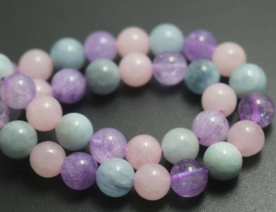 Natural Dream Purple Crystal Quartz Round Smooth And Round Beads,8mm/10mm/12mm Quartz Beads,15 Inches One Starand