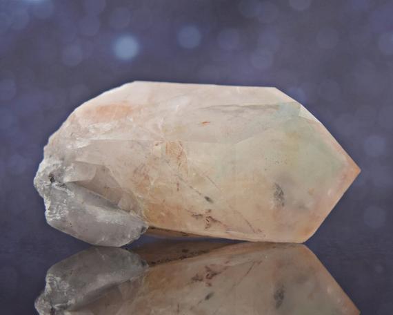 Pristine Ajoite Inclusions Messina Quartz From South Africa | Pyramid Phantom | Dow Crystal | Rare | 2.5" | 74.8 Grams