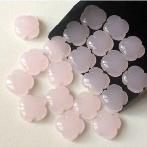 Shop Rose Quartz Cabochons! 15mm Light Pink Hydro Quartz Fancy Floral Cabochon, Pink Hydro Quartz Clover Shape For Jewelry, Rose Pink Hydro Quartz (3Pcs To 6Pcs Option) | Natural genuine stones & crystals in various shapes & sizes. Buy raw cut, tumbled, or polished gemstones for making jewelry or crystal healing energy vibration raising reiki stones. #crystals #gemstones #crystalhealing #crystalsandgemstones #energyhealing #affiliate #ad