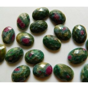 13x18mm Ruby Zoisite Rose Cut Cabochon, 5 Pieces Ruby Zoisite Faceted Oval Gemstone For Jewelry, Zoisite Flat Back Stones | Natural genuine stones & crystals in various shapes & sizes. Buy raw cut, tumbled, or polished gemstones for making jewelry or crystal healing energy vibration raising reiki stones. #crystals #gemstones #crystalhealing #crystalsandgemstones #energyhealing #affiliate #ad