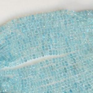 Shop Topaz Faceted Beads! 8-9mm Blue Topaz Faceted Beads, Blue Topaz Micro Faceted Rondelles, Original Blue Topaz For Necklace, Blue Topaz Bead (2.5IN To 10IN Option) | Natural genuine faceted Topaz beads for beading and jewelry making.  #jewelry #beads #beadedjewelry #diyjewelry #jewelrymaking #beadstore #beading #affiliate #ad
