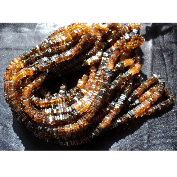 4mm Petro Tourmaline Heishi Beads, Tourmaline Square Heishi Beads, Heishi Spacer Bead For Jewelry (8in To 16in Options) -pthb
