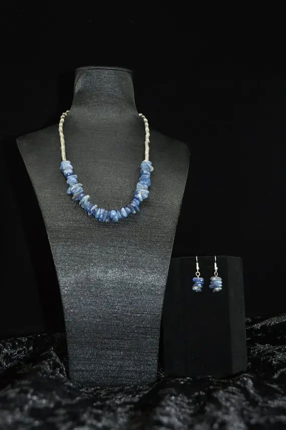 Blue Kyanite Chip Necklace