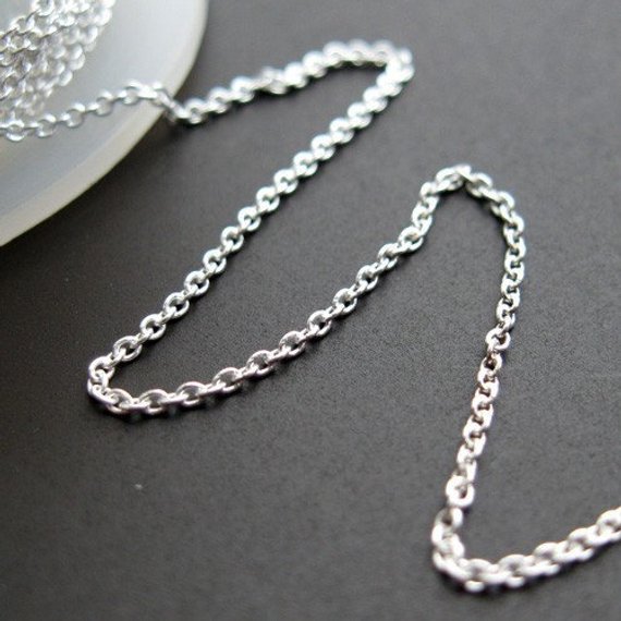 925 Sterling Silver Chain,beading Chain,bulk Chain-tiny Plain Cable,fine Chain 1mm (up To 30% Off ) Jewelry Supplies Wholesale-sku: 101009