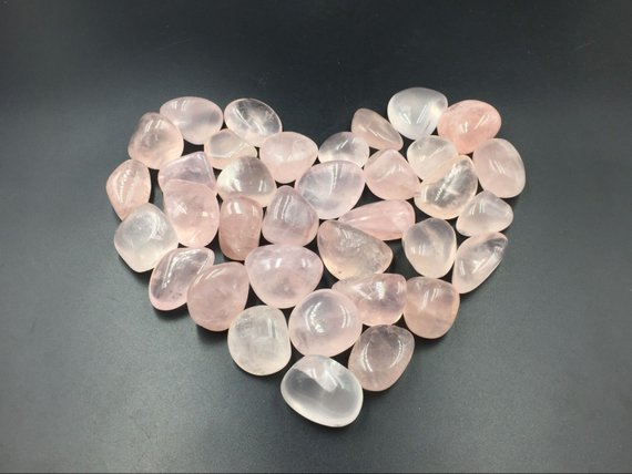 Aa Rose Quartz Tumbled Pink Quartz Crystal Stone Tumbled Gemstone Healing Gemtone Mineral Specimen Reiki Meditation Chakra Altar Cd-ts