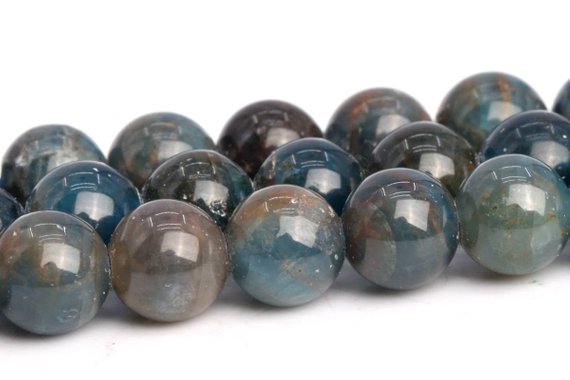 5mm Dark Blue Apatite Beads Grade Ab Genuine Natural Gemstone Full Strand Round Loose Beads 15" Bulk Lot 1,3,5,10 And 50 (103145-691)