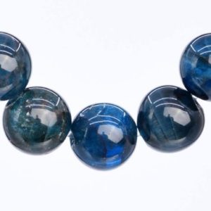 Shop Apatite Round Beads! 75 / 39 Pcs – 5MM Dark Blue Apatite Beads Grade AA Genuine Natural Round Gemstone Loose Beads (103138) | Natural genuine round Apatite beads for beading and jewelry making.  #jewelry #beads #beadedjewelry #diyjewelry #jewelrymaking #beadstore #beading #affiliate #ad
