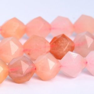 Shop Aventurine Faceted Beads! Pink Aventurine Beads Star Cut Faceted Grade AAA Gemstone Loose Beads 5-6MM 7-8MM 9-10MM Bulk Lot Options | Natural genuine faceted Aventurine beads for beading and jewelry making.  #jewelry #beads #beadedjewelry #diyjewelry #jewelrymaking #beadstore #beading #affiliate #ad
