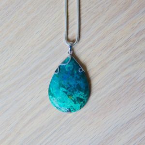 Shop Azurite Pendants! Azurite Pendant // Azurite Teardrop // Azurite Necklace // Sterling Silver // Teardrop Azurite Pendant // Real Azurite // Azurite Gemstone | Natural genuine Azurite pendants. Buy crystal jewelry, handmade handcrafted artisan jewelry for women.  Unique handmade gift ideas. #jewelry #beadedpendants #beadedjewelry #gift #shopping #handmadejewelry #fashion #style #product #pendants #affiliate #ad
