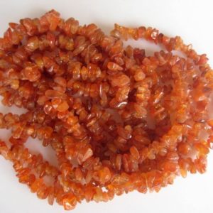 Shop Carnelian Chip & Nugget Beads! 5-7mm Carnelian Chips, Carnelian Gemstone Beads, Raw Carnelian Chips, 32 Inches Carnelian For Necklace (1Strand To 5Strands Options) | Natural genuine chip Carnelian beads for beading and jewelry making.  #jewelry #beads #beadedjewelry #diyjewelry #jewelrymaking #beadstore #beading #affiliate #ad