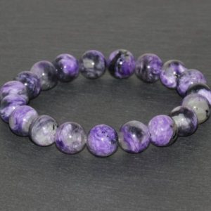 Shop Charoite Bracelets! 10mm Natural Charoite Bracelet, Russian Charoite Jewelry, Wrist Mala Beads, Charoite Jewelry Purple Bracelet Gemstone Bracelet Women Jewelry | Natural genuine Charoite bracelets. Buy crystal jewelry, handmade handcrafted artisan jewelry for women.  Unique handmade gift ideas. #jewelry #beadedbracelets #beadedjewelry #gift #shopping #handmadejewelry #fashion #style #product #bracelets #affiliate #ad