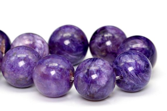 10-11mm Semi Transparent Charoite Beads Russia Aa Genuine Natural Half Strand Round Loose Beads 7" Bulk Lot 1,3,5,10 And 50 (101543h-373)