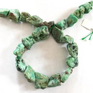 Shop Chrysoprase Chip & Nugget Beads! Chrysoprase Tumble Rough,Green,  16 strand, inch ,Beautiful ,Variety of Green ,Creative of Excellent design. Natural ,Earth mined | Natural genuine chip Chrysoprase beads for beading and jewelry making.  #jewelry #beads #beadedjewelry #diyjewelry #jewelrymaking #beadstore #beading #affiliate #ad