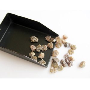 Shop Diamond Chip & Nugget Beads! 5mm Each Approx Brown Rough Diamond, Brown Raw Diamond, Uncut Diamond Brown Rough Diamond For Jewelry (1Pc To 10Pc Options) | Natural genuine chip Diamond beads for beading and jewelry making.  #jewelry #beads #beadedjewelry #diyjewelry #jewelrymaking #beadstore #beading #affiliate #ad