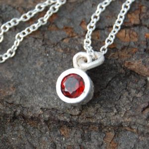 Garnet Pendant Necklace Sterling Silver January Birthstone Necklace Dainty Gemstone Necklace Dainty Necklace Garnet Pendant | Natural genuine Array jewelry. Buy crystal jewelry, handmade handcrafted artisan jewelry for women.  Unique handmade gift ideas. #jewelry #beadedjewelry #beadedjewelry #gift #shopping #handmadejewelry #fashion #style #product #jewelry #affiliate #ad