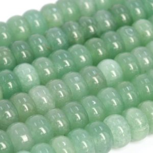 Shop Aventurine Rondelle Beads! Genuine Natural Parsley Bunch Aventurine Loose Beads Rondelle Shape 6x4mm 8x5mm 10x5mm | Natural genuine rondelle Aventurine beads for beading and jewelry making.  #jewelry #beads #beadedjewelry #diyjewelry #jewelrymaking #beadstore #beading #affiliate #ad
