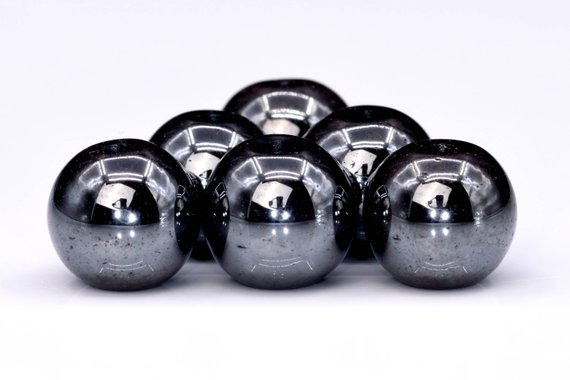 Genuine Natural Hematite Gemstone Beads 2mm Black Round Aaa Quality Loose Beads (101313)