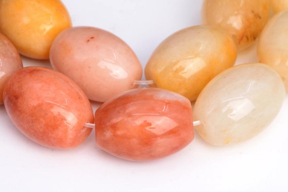 20x15mm Gobi Jade Beads Barrel Drum Grade Aaa Genuine Natural Gemstone Loose Beads 7.5" Bulk Lot 1,3,5,10 And 50 (103072h-682)
