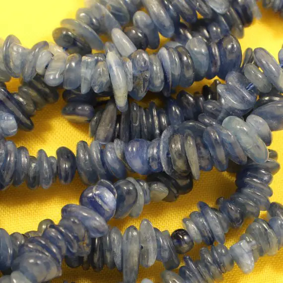 Kyanite Chips, Small To Medium Size, Polished Natural Gemstone (sold By The Gram) Jewelry Making Craft Beads - 0353