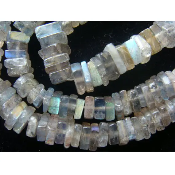 5mm Labradorite Square Heishi Cut Beads, Labradorite Flat Square Heishi, Labradorite Heishi For Jewelry (8in To 16in Options)