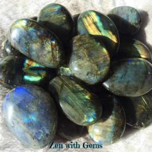 Large Labradorite Palm Stone, Premium Quality Labradorite, Tumbled Labradorite, Full Moon Charged, Pagan Altar, Magic, Spells, Crystal Grid! | Natural genuine stones & crystals in various shapes & sizes. Buy raw cut, tumbled, or polished gemstones for making jewelry or crystal healing energy vibration raising reiki stones. #crystals #gemstones #crystalhealing #crystalsandgemstones #energyhealing #affiliate #ad