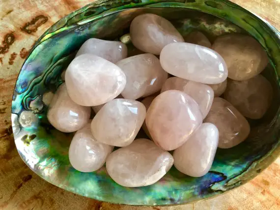 Xl Rose Quartz Crystal. Rose Quartz Tumbled Stones For Love & Emotional Healing. Rose Quartz Palm Stones. Reiki. Chakra Stones