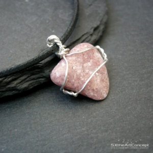 Shop Lepidolite Pendants! Lepidolite pendant, silver filled wire wrapped pink necklace, all chakras stone, yoga gift for him, her, unisex men jewelry | Natural genuine Lepidolite pendants. Buy crystal jewelry, handmade handcrafted artisan jewelry for women.  Unique handmade gift ideas. #jewelry #beadedpendants #beadedjewelry #gift #shopping #handmadejewelry #fashion #style #product #pendants #affiliate #ad