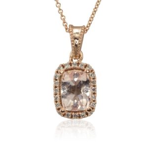 Shop Morganite Pendants! Morganite Rose Gold Pendant, Cushion Cut Morganite Pendant, Diamond Halo Pendant, Filigree Pendant Setting – Bel Canto Collection – LS3566 | Natural genuine Morganite pendants. Buy crystal jewelry, handmade handcrafted artisan jewelry for women.  Unique handmade gift ideas. #jewelry #beadedpendants #beadedjewelry #gift #shopping #handmadejewelry #fashion #style #product #pendants #affiliate #ad