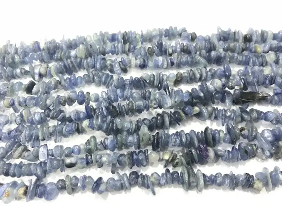Natural Blue Kyanite 5-8mm Chips Genuine Loose Nugget Beads 34 Inch Jewelry Supply Bracelet Necklace Material Support Wholesale