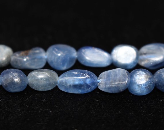 Natural Blue Kyanite Chip Beads,chip Beads,6x8mm Blue Kyanite Chip Nugget Beads,one Strand 15",blue Kyanite Beads.