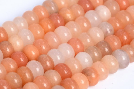 Natural Pink Aventurine Loose Beads Rondelle Shape 6x4mm 8x5mm