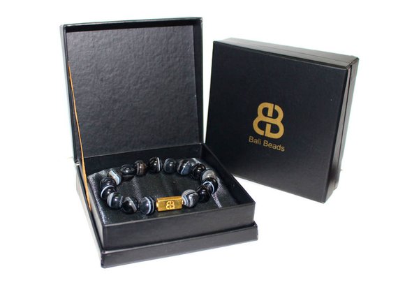 Men's Bracelet, Bracelet For Men, Mens Grey Jasper And Lava Stone Bracelet, Bracelet Men, Men's Grey Bracelet, Lava Stone Bracelet Men