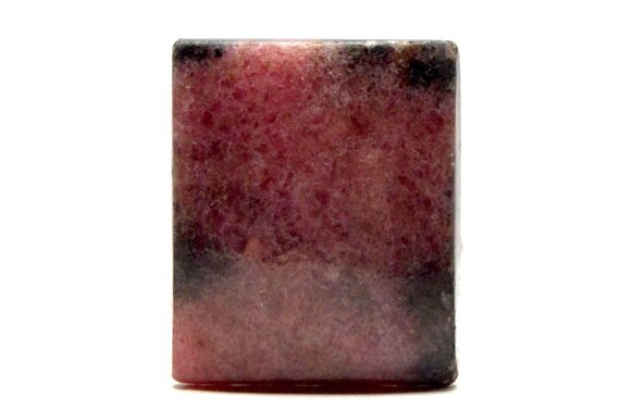 Rhodonite Cabochon Stone (25mm X 21mm X 7mm) 52.5cts - Rectangle Cabochon