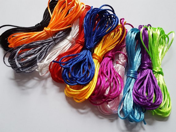 1 X 5m Silky Nylon Craft Cord | 2mm Thread For Jewellery Making, Macramé, Bracelets & Diy Crafts