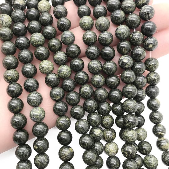 10mm Russian Serpentine Beads, Round Gemstone Beads, Wholesale Beads