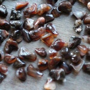 Shop Tumbled Agate Crystals & Pocket Stones! Fire Agate 1/2 inch + Tumbled Stone T122 | Natural genuine stones & crystals in various shapes & sizes. Buy raw cut, tumbled, or polished gemstones for making jewelry or crystal healing energy vibration raising reiki stones. #crystals #gemstones #crystalhealing #crystalsandgemstones #energyhealing #affiliate #ad