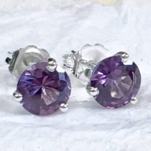 Shop Alexandrite Earrings! Alexandrite Earrings, Alexandrite Stud Earrings, Silver Alexandrite Earrings, Gold Alexandrite Earrings, Purple Earrings, June Birthstone | Natural genuine Alexandrite earrings. Buy crystal jewelry, handmade handcrafted artisan jewelry for women.  Unique handmade gift ideas. #jewelry #beadedearrings #beadedjewelry #gift #shopping #handmadejewelry #fashion #style #product #earrings #affiliate #ad