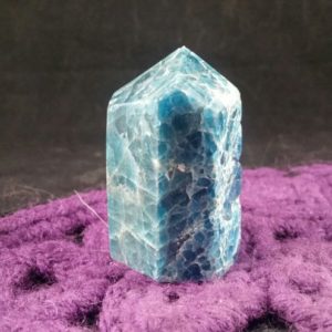 Blue Apatite Tower Polished Crystal Point Stones Crystals Self Standing Obelisk Unique Natural gemmy throat chakra freeform display | Natural genuine stones & crystals in various shapes & sizes. Buy raw cut, tumbled, or polished gemstones for making jewelry or crystal healing energy vibration raising reiki stones. #crystals #gemstones #crystalhealing #crystalsandgemstones #energyhealing #affiliate #ad
