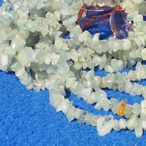 Shop Aquamarine Chip & Nugget Beads! Natural Aquamarine Gemstone Chip Beads 34 In. Full Strand, Beryl Chip Beads, Random Petite Sizes, Spacers, Light Green Blue Gemstone Beads | Natural genuine chip Aquamarine beads for beading and jewelry making.  #jewelry #beads #beadedjewelry #diyjewelry #jewelrymaking #beadstore #beading #affiliate #ad
