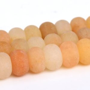 Matte Yellow Aventurine Beads Grade AAA Natural Gemstone Rondelle Loose Beads 6x4MM 8x5MM Bulk Lot Options | Natural genuine beads Array beads for beading and jewelry making.  #jewelry #beads #beadedjewelry #diyjewelry #jewelrymaking #beadstore #beading #affiliate #ad