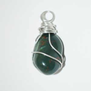 Shop Bloodstone Pendants! Bloodstone Pendant, Wire Wrapped Healing Bloodstone Pendant,  Chakra Healing Bloodstone | Natural genuine Bloodstone pendants. Buy crystal jewelry, handmade handcrafted artisan jewelry for women.  Unique handmade gift ideas. #jewelry #beadedpendants #beadedjewelry #gift #shopping #handmadejewelry #fashion #style #product #pendants #affiliate #ad