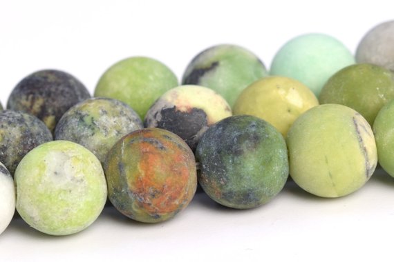 Matte Chrysoprase / Australian Jade Beads Grade A Genuine Natural Gemstone Round Loose Beads 4mm 6mm 8mm 10mm Bulk Lot Options