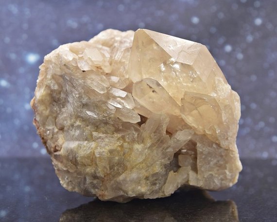 Light Golden Citrine Cathedral Cluster From Congo | All Natural | Empathic Warrior | Unheated | Rare | 4.42" | 929 Grams