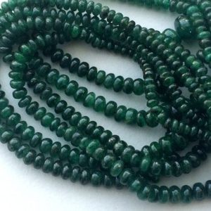 Shop Emerald Beads! 3mm – 6mm Emerald Plain Rondelle Beads, Emerald Plain Beads, Emerald Plain Beads For Jewelry, Original Emerald (7.5IN To 15IN Options) | Natural genuine beads Emerald beads for beading and jewelry making.  #jewelry #beads #beadedjewelry #diyjewelry #jewelrymaking #beadstore #beading #affiliate #ad