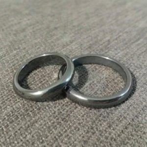 Shop Hematite Jewelry! Hematite Ring Buy 2+1 free.Unusual silver-black.Men.Women 4mm half round band Size 4,5,6,6.25,6.5,7,7,7.75,8,8.25,8.5,8.75,9,9.5,10,11,12,13 | Natural genuine Hematite jewelry. Buy crystal jewelry, handmade handcrafted artisan jewelry for women.  Unique handmade gift ideas. #jewelry #beadedjewelry #beadedjewelry #gift #shopping #handmadejewelry #fashion #style #product #jewelry #affiliate #ad