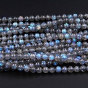 Shop Round Gemstone Beads! Blue Flashes~ AAA Natural Blue Labradorite 4mm 6mm 7mm 8mm 10mm Round Beads 15.5" Strand | Natural genuine round Gemstone beads for beading and jewelry making.  #jewelry #beads #beadedjewelry #diyjewelry #jewelrymaking #beadstore #beading #affiliate #ad