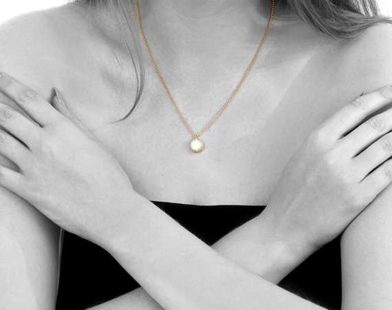 Gold Pearl Necklace · Pearl Bridal Necklace · Freshwater Pearl Pendant · 14k Gold Necklace · June Birthstone Necklace · Bridesmaid Gifts