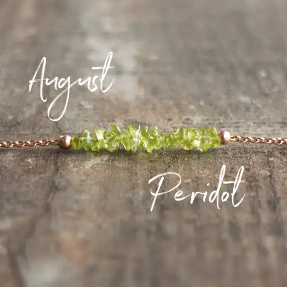 Peridot Necklace, Peridot Jewelry, August Birthstone Necklace, Raw Crystal Necklaces For Women, Gifts For Her