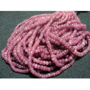 Shop Rondelle Gemstone Beads! 5mm Pink Tourmaline Plain Rondelles, Tourmaline Rondelle Beads, 8 Inch Pink Tourmaline Rondelle Beads For Jewelry, Beautiful Pink Tourmaline | Natural genuine rondelle Gemstone beads for beading and jewelry making.  #jewelry #beads #beadedjewelry #diyjewelry #jewelrymaking #beadstore #beading #affiliate #ad